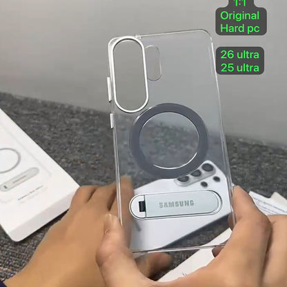 Galaxy S26 Ultra OG Crystal MagSafe Transparent Anti-Yellow Stand Case
