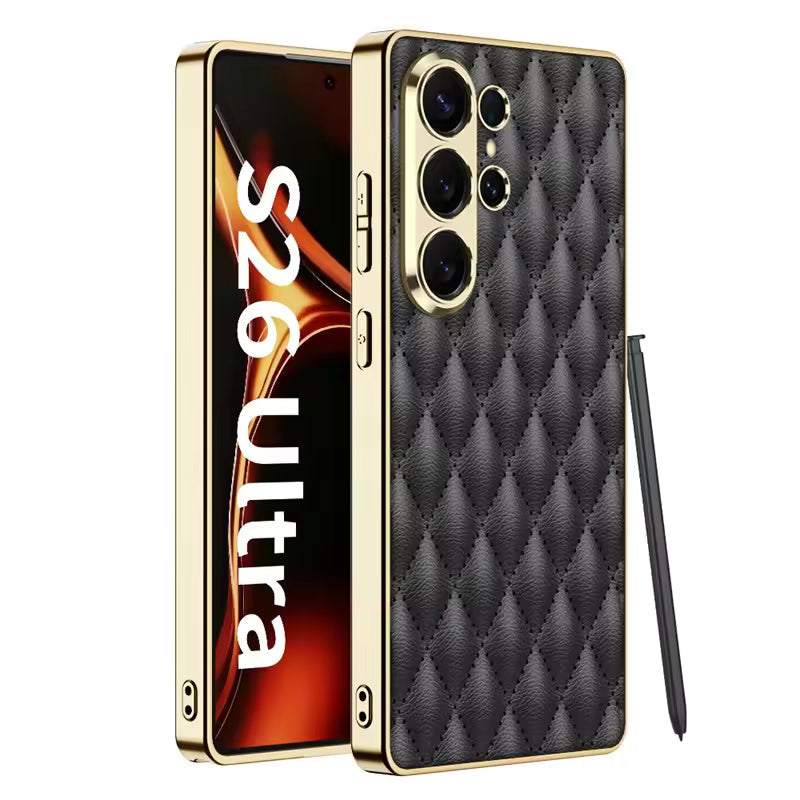 Galaxy S26 Ultra Full Protection Ultra Hybrid Premium Cushion Leather Case