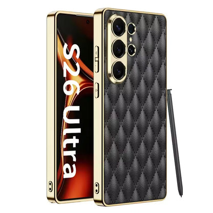 Galaxy S26 Ultra Full Protection Ultra Hybrid Premium Cushion Leather Case