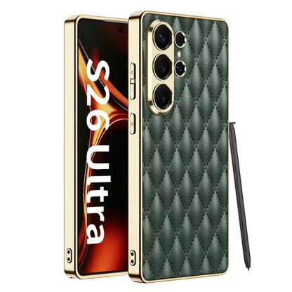 Galaxy S26 Ultra Full Protection Ultra Hybrid Premium Cushion Leather Case