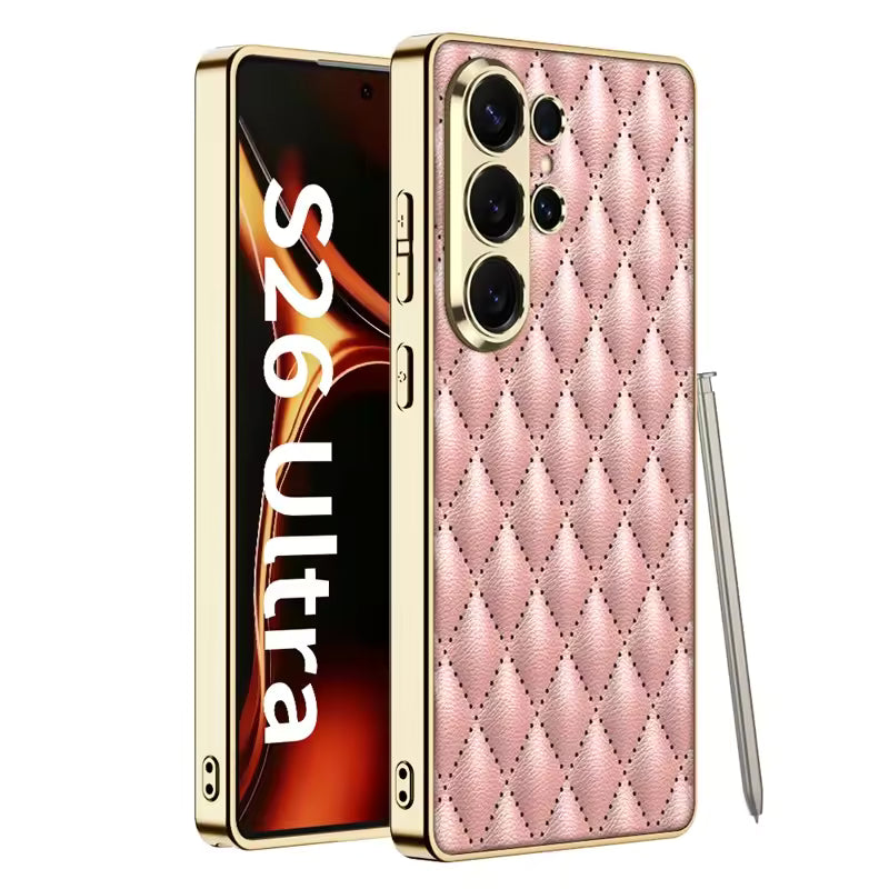 Galaxy S26 Ultra Full Protection Ultra Hybrid Premium Cushion Leather Case