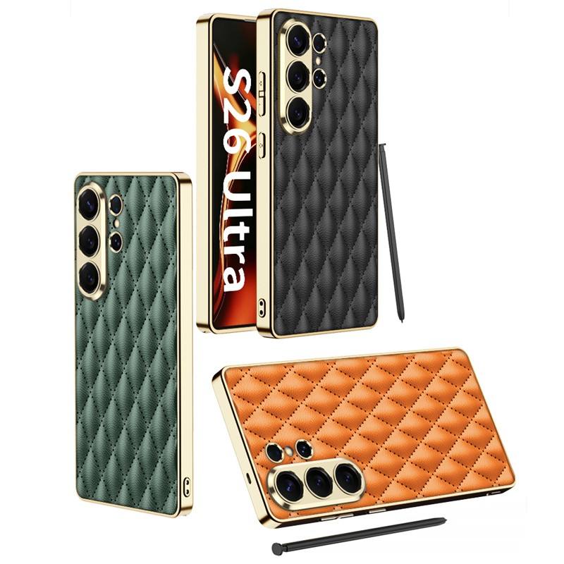 Galaxy S26 Ultra Full Protection Ultra Hybrid Premium Cushion Leather Case