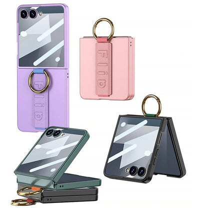Galaxy Z Flip7 GKK 360° Strap Case with Screen Protector – Shockproof, Stylish & Secure