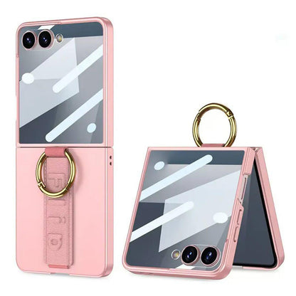 Galaxy Z Flip7 GKK 360° Strap Case with Screen Protector – Shockproof, Stylish & Secure