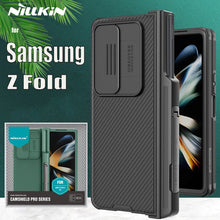 Load image into Gallery viewer, Galaxy Z Fold5 Camshield With Stand and Pen Holder Slot Back Case
