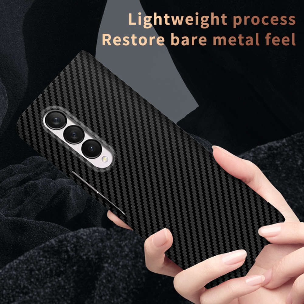 Galaxy Z Fold3 Classic Ultra Slim Carbon Fiber Texture Pattern PC Case