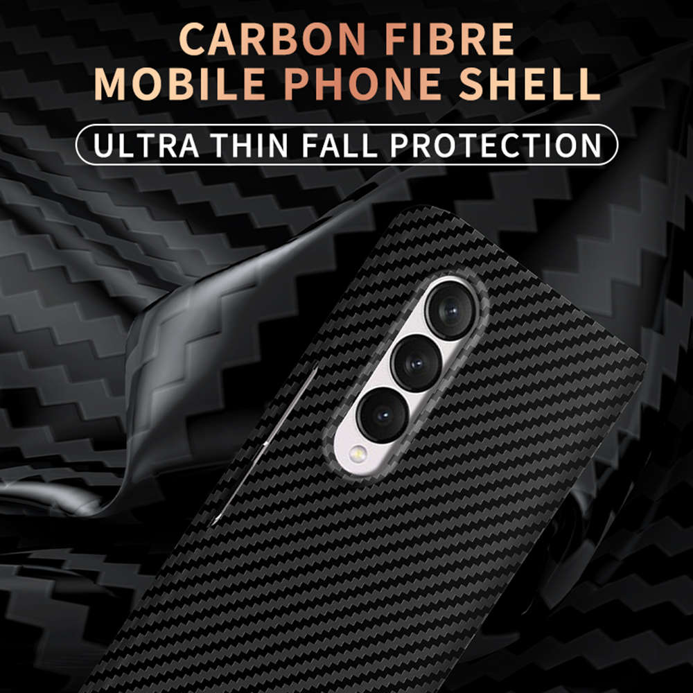 Galaxy Z Fold4 Classic Ultra Slim Carbon Fiber Texture Pattern PC Case