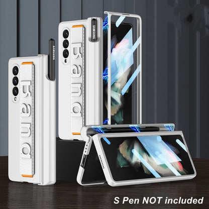 Galaxy Z Fold3 Wristband Magnetic Hinge Pen Holder Strap Case