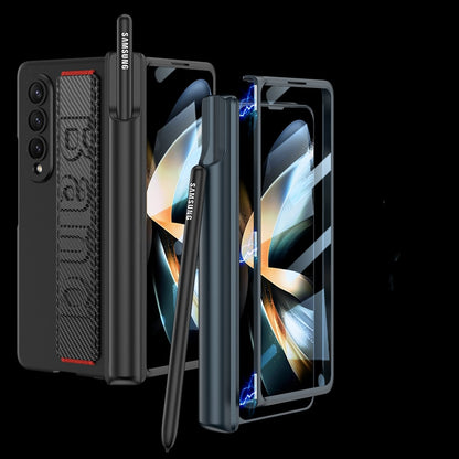 Galaxy Z Fold6 Wristband Magnetic Hinge Pen Holder Strap Case