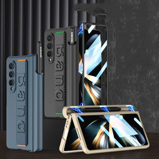 Galaxy Z Fold3 Wristband Magnetic Hinge Pen Holder Strap Case