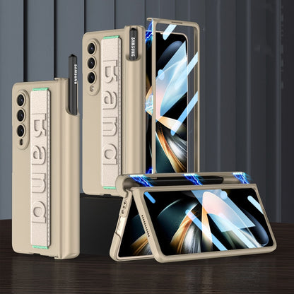 Galaxy Z Fold6 Wristband Magnetic Hinge Pen Holder Strap Case