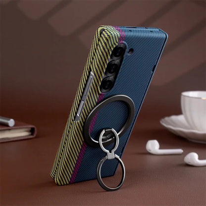 Galaxy Z Fold7 Carbon Fiber 360° Protective Case  – Full Body Shockproof Cover