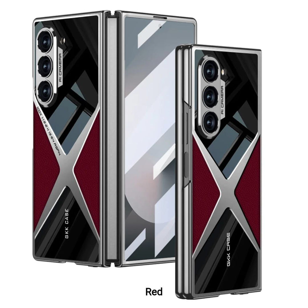 Galaxy Z Fold4 GKK X Leather Camera Protection Case