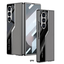 Load image into Gallery viewer, Galaxy Z Fold3 Thin Electroplated Leather Shockproof Blade Case
