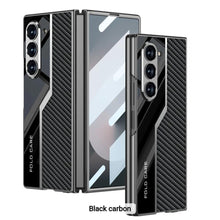 Load image into Gallery viewer, Galaxy Z Fold4 Thin Electroplated Leather Shockproof Blade Case
