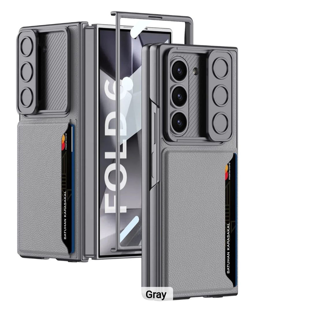 Galaxy Z Fold 6 Slide Window Business Wallet Shockproof Protective Case