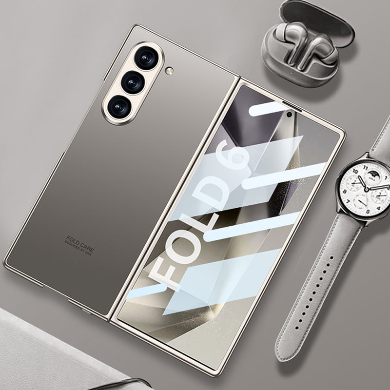 Galaxy Z Fold6 Matte Shine with Front Glass Protection Case