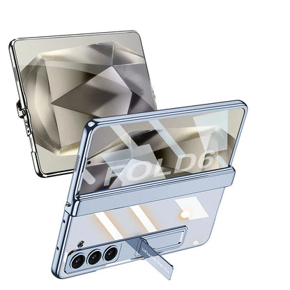 Transparent Case with Kickstand & Hinge Protection for Galaxy Z Fold6