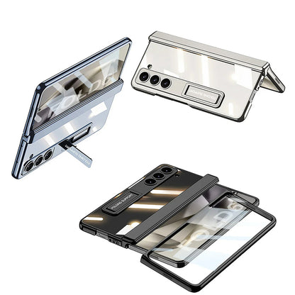 Transparent Case with Kickstand & Hinge Protection for Galaxy Z Fold6