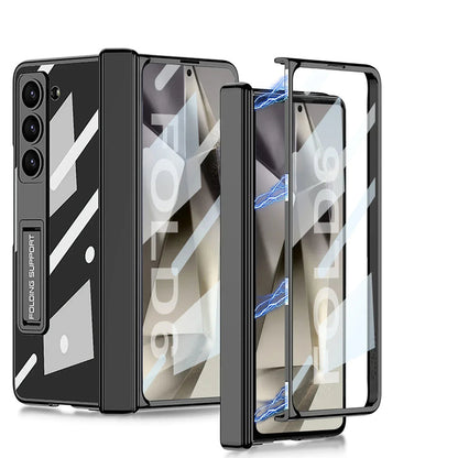 Transparent Case with Kickstand & Hinge Protection for Galaxy Z Fold6