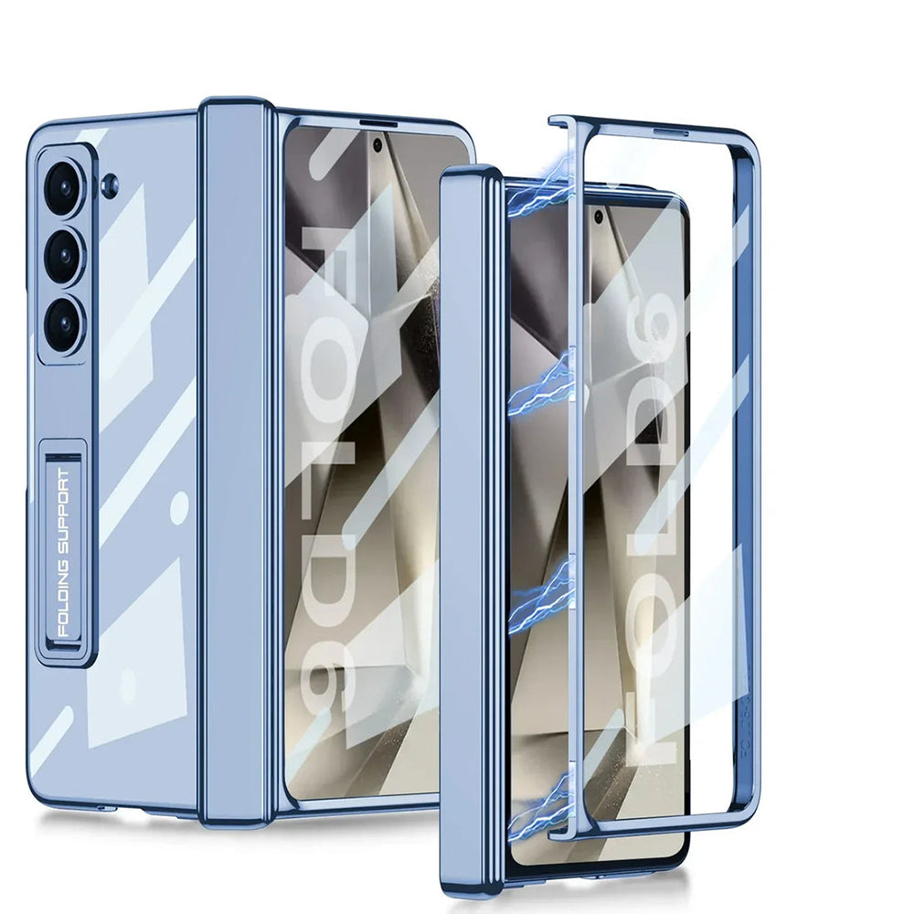 Transparent Case with Kickstand & Hinge Protection for Galaxy Z Fold6
