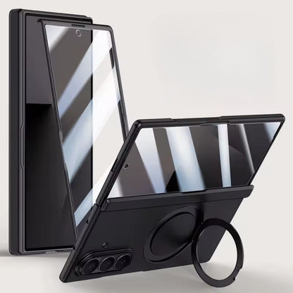 Galaxy Z Fold6 Premium Leather Case – Metal Kickstand | Slim & Stylish