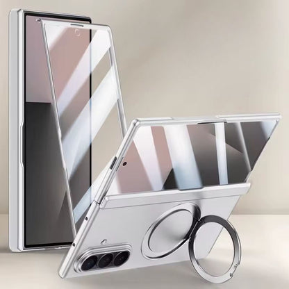 Galaxy Z Fold6 Premium Leather Case – Metal Kickstand | Slim & Stylish