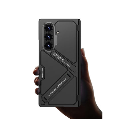 Galaxy Z Fold7 GKK Matte Leather Folding With Stand Case