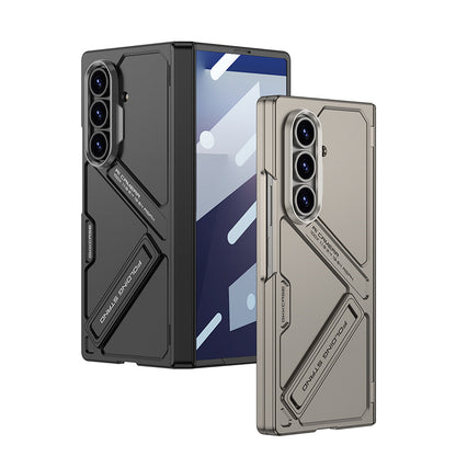 Galaxy Z Fold7 GKK Matte Leather Folding With Stand Case