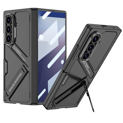 Galaxy Z Fold7 GKK Matte Leather Folding With Stand Case