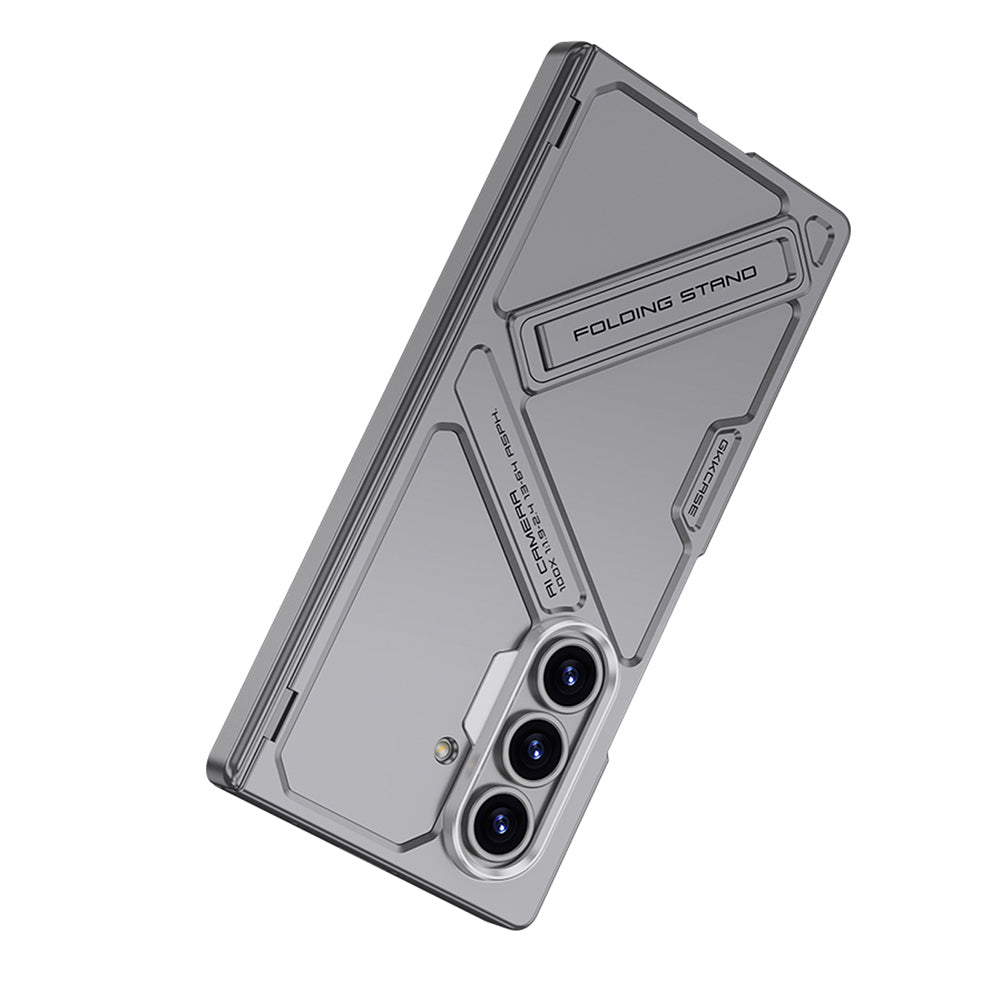 Galaxy Z Fold7 GKK Matte Leather Folding With Stand Case