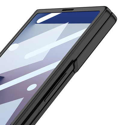 Galaxy Z Fold7 GKK Matte Leather Folding With Stand Case
