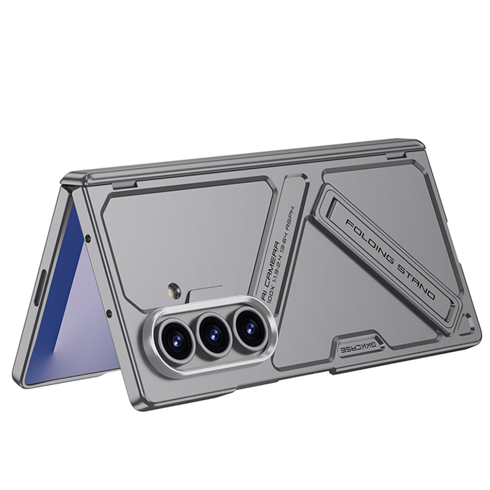 Galaxy Z Fold7 GKK Matte Leather Folding With Stand Case