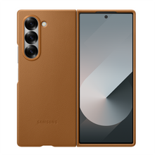 Load image into Gallery viewer, Galaxy Z Fold7 Kindsuit Premium Leather Back Case
