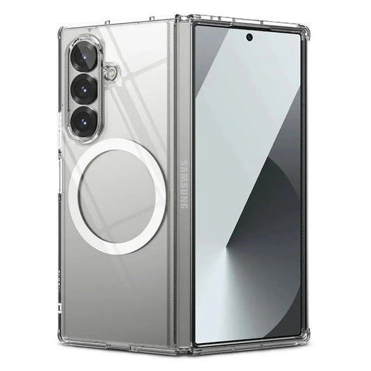 Galaxy Z Fold7 MagSafe Shockproof Transparent Clear Case