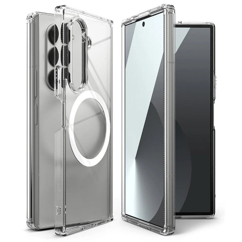 Galaxy Z Fold7 MagSafe Shockproof Transparent Clear Case