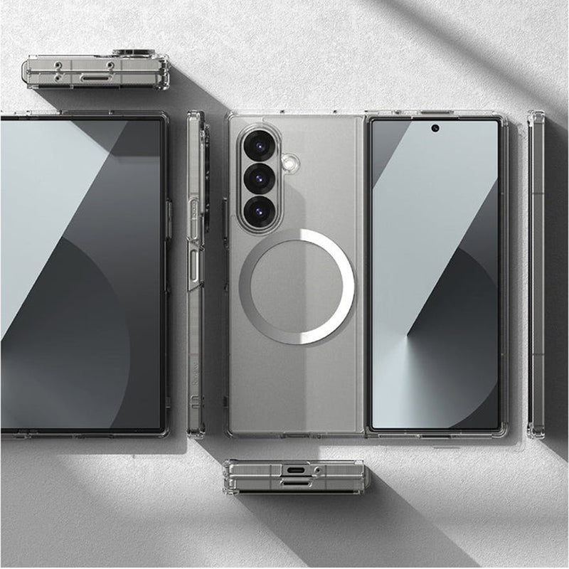 Galaxy Z Fold7 MagSafe Shockproof Transparent Clear Case