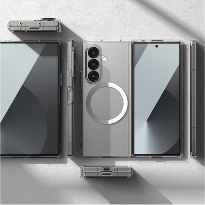 Galaxy Z Fold7 MagSafe Shockproof Transparent Clear Case