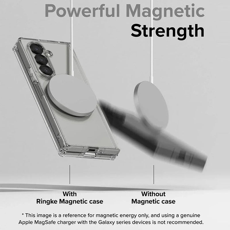 Galaxy Z Fold7 MagSafe Shockproof Transparent Clear Case