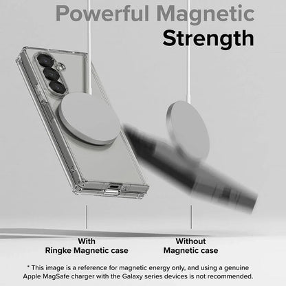 Galaxy Z Fold7 MagSafe Shockproof Transparent Clear Case