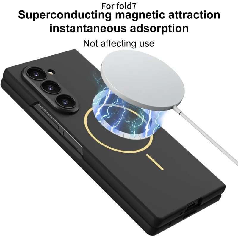 Galaxy Z Fold7 Ultra Thin Matte Case with Camera Protection | Front & Back 360° Shield