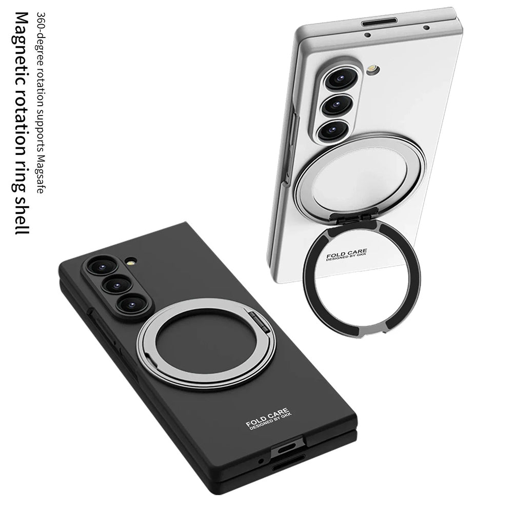 Galaxy Z Fold7 Premium Leather Case – Metal Kickstand | Slim & Stylish