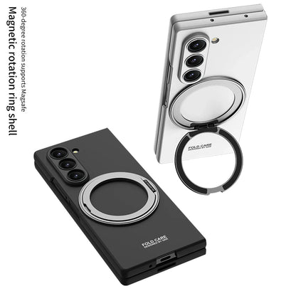 Galaxy Z Fold7 Premium Leather Case – Metal Kickstand | Slim & Stylish