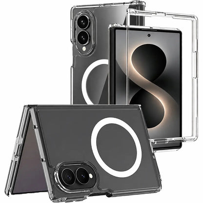 Galaxy Z Fold8 MagSafe Shockproof Transparent Clear Case
