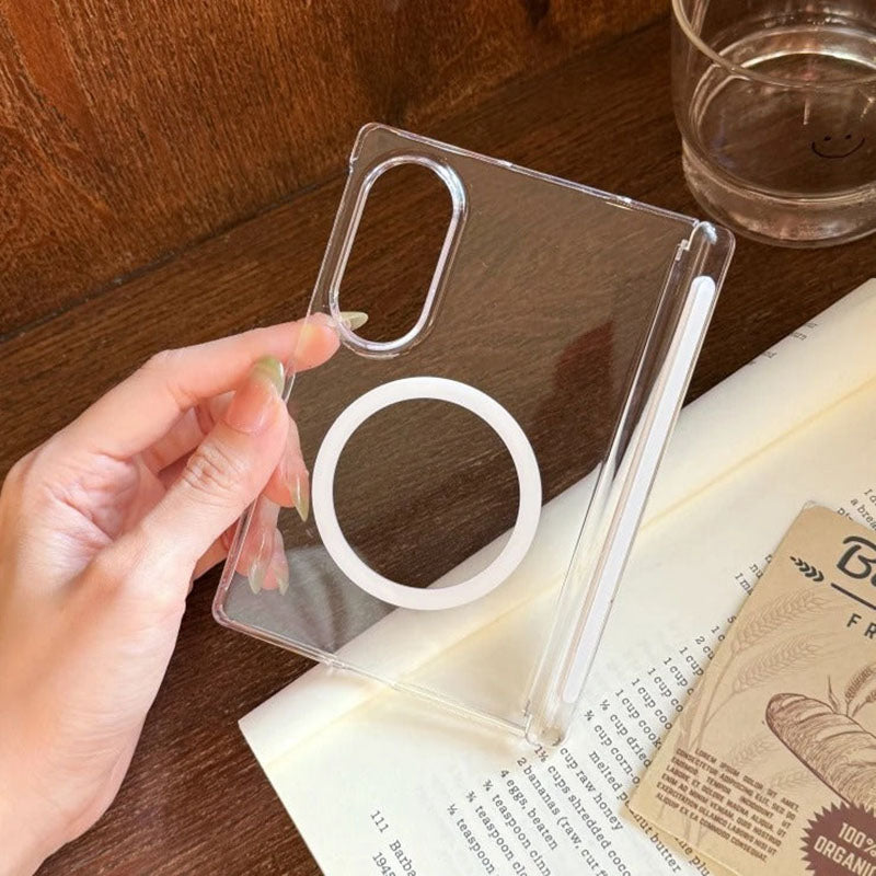 Galaxy Z Fold8 MagSafe Shockproof Transparent Clear Case