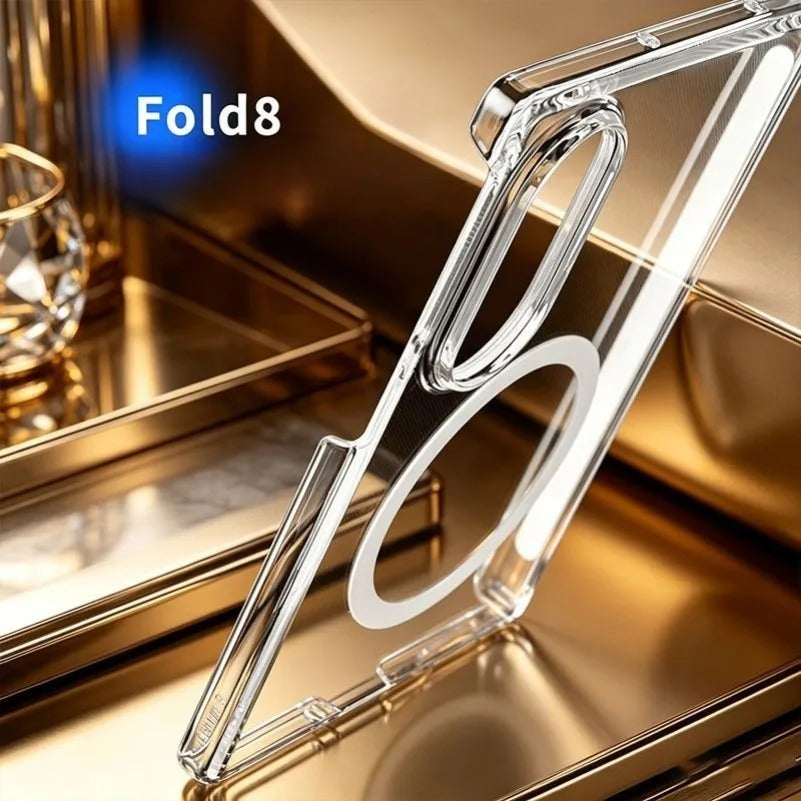 Galaxy Z Fold8 MagSafe Shockproof Transparent Clear Case