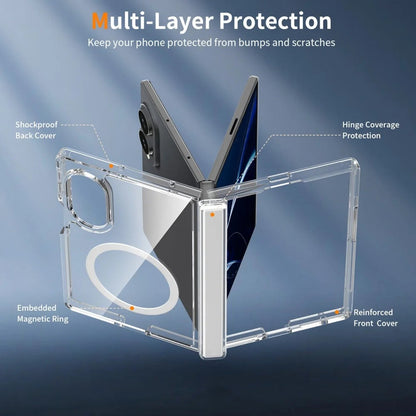 Galaxy Z Fold8 MagSafe Shockproof Transparent Clear Case