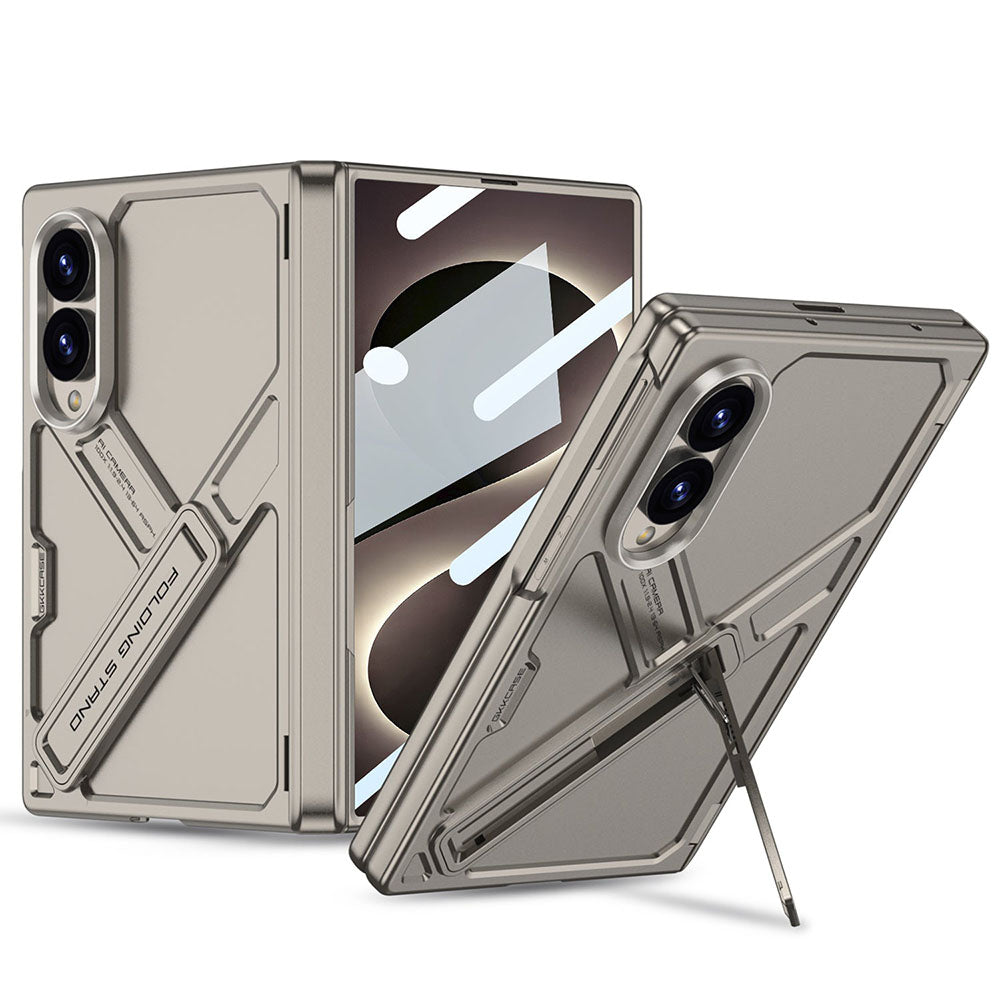 Galaxy Z Fold8 GKK Matte Leather Folding With Stand Case