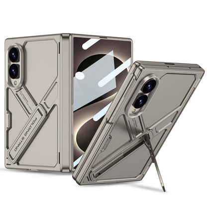 Galaxy Z Fold8 GKK Matte Leather Folding With Stand Case