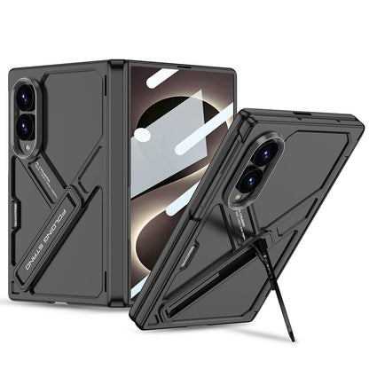 Galaxy Z Fold8 GKK Matte Leather Folding With Stand Case